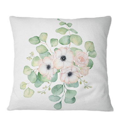 Floral Throw Pillow