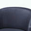 Fauteuil demi-tonneau pivotant en similicuir Ardena - bleu minuit-336156350