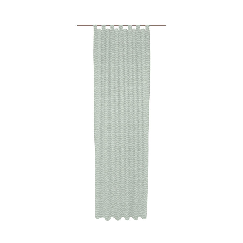 Abdera Room Darkening Curtains Single Panel, Green, 175cm H x 132cm W