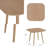 Square Dinning Table(Light Natural)-2040495899