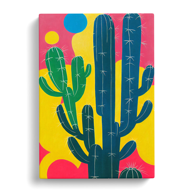Cactus Cacti Pop Vol.2 - Wrapped Canvas, 60cm H x 40cm W x 3cm D