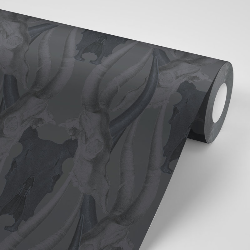 Bull Smoke 10' L x 25" W Peel and Stick Wallpaper Panel