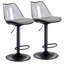 Tabouret de comptoir rembourré pivotant et réglable en hauteur-107121985