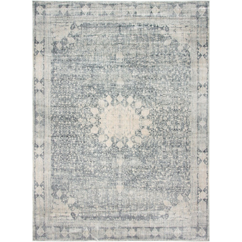 Tapis oriental gris Polli, Rectangle 8 pi x 10 pi