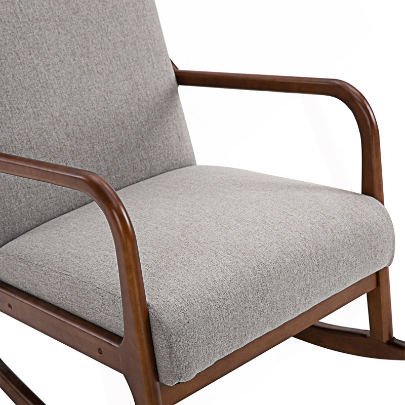Fauteuil à bascule rembourré