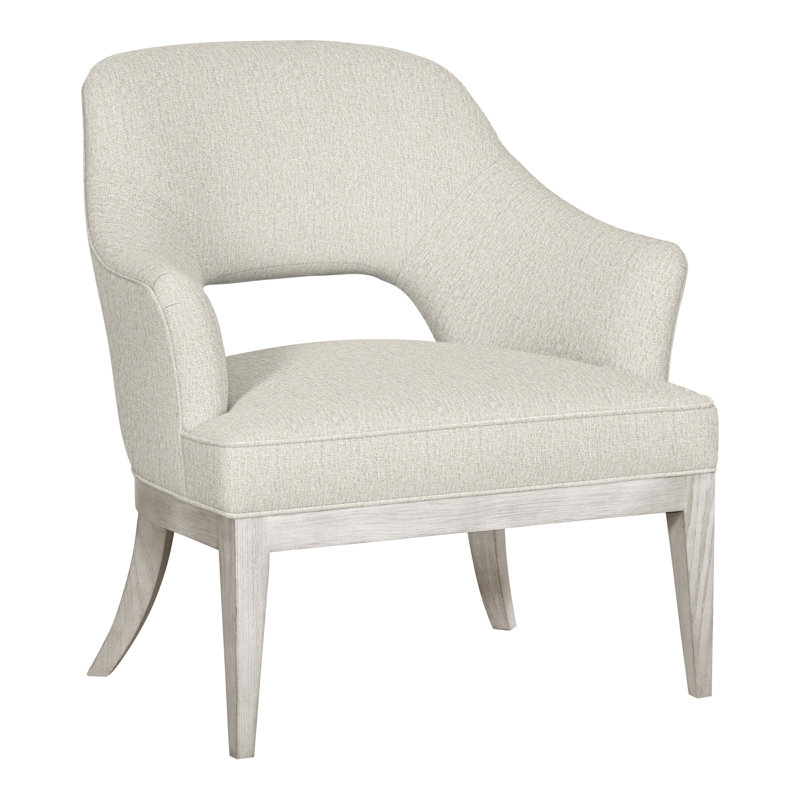 Chaise Kaley de 32,5 po Vanguard, Chenille Nompton Snow Crypton®, Casablanca