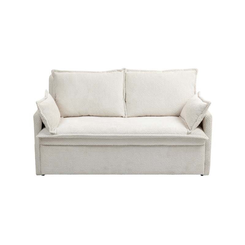 Pull Out Sofa Bed,corduroy Convertible Sleeper Sofa Couch,Side Storage,and USB/C-TYPE Charging Ports Chair for Living Room,Bedroom,Apartment
