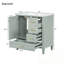 Armoire de salle de bain avec lavabo, porte à fermeture douce et 3 tiroirs-612601535