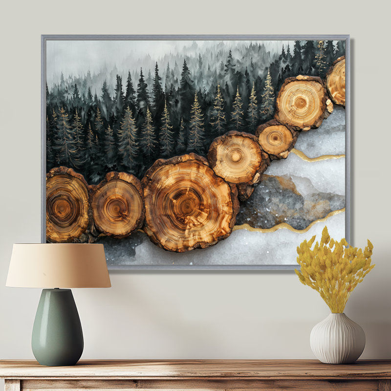 Gloretta - Landscapes Canvas Art Print, H 34 po x l 44 po, Avec cadre, Argent