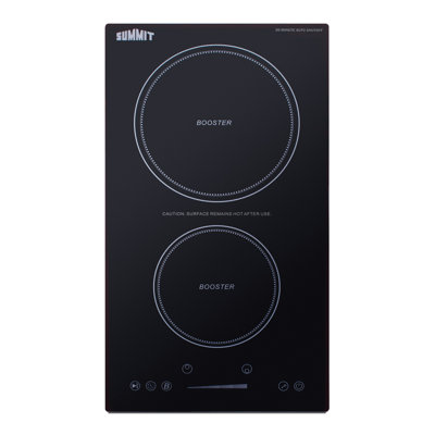 Summit Appliance 12" Wide 208-240V 2-Zone with Safety Shutoff Induction Cooktop