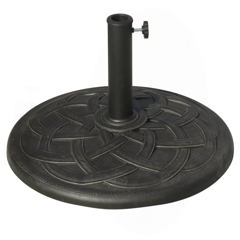 Porte-parasol rond en résine