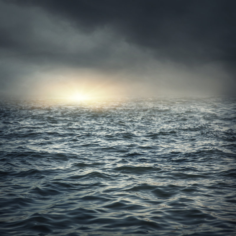 The Stormy Sea by Egal - Wrapped Canvas Print, 30cm H x 30cm W x 3.8cm D