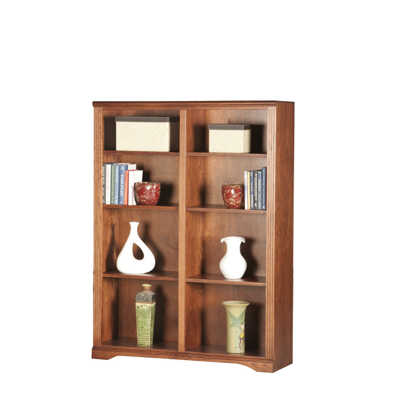 Rafeef Bookcase, Bright White Oak, (4 Shelves) 60” H x 45” W x 14” D