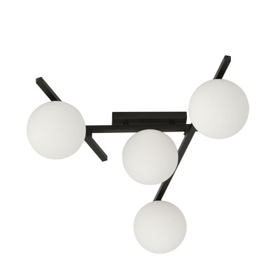 Riceboro Glass Flush Mount