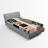 Microfiber Floral Fitted Sheet