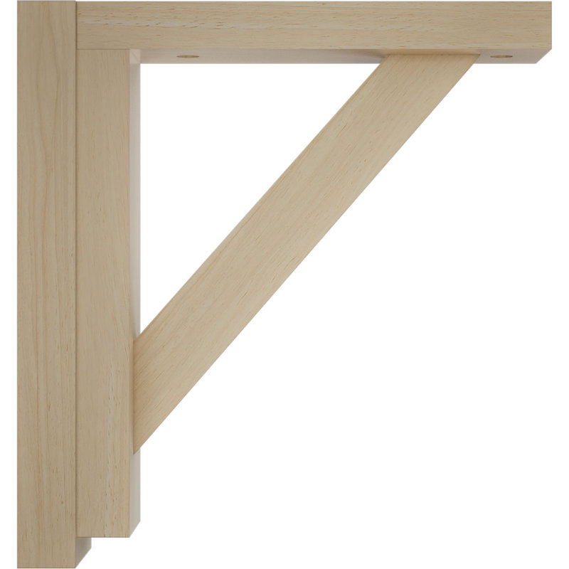 Traditional Rubberwood Shelf Bracket for Countertops and Shelving