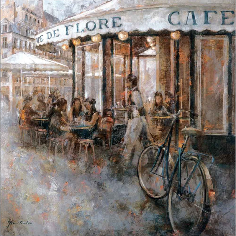 Café de Flore, Paris par Noemi Martin, art mural encadré