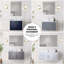 Meuble-lavabo double 60 po X P 22 po D, avec plateau en marbre de Carrare-763528169-763528149