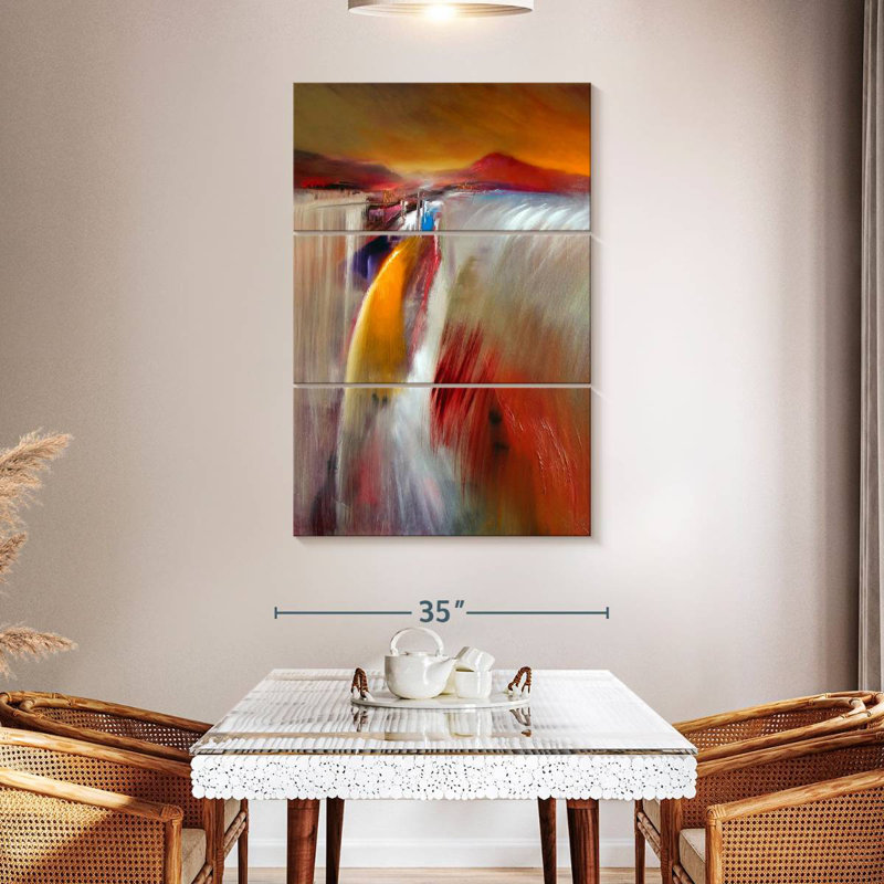 Avery Glowing Waterfall, 50" H x 32" W