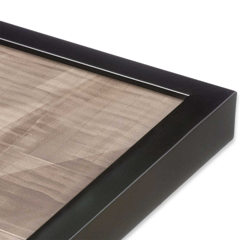 Carrés de Sienne II, H 25,25 po x l 37,25 po, Cadre simple en zinc patiné