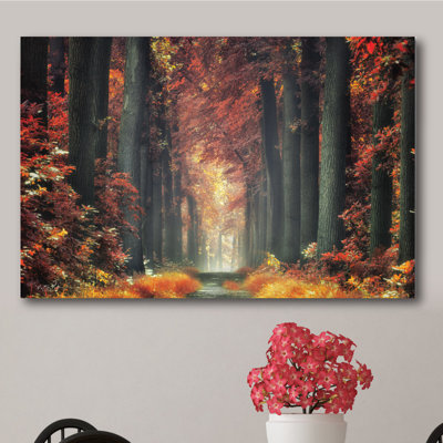 « automne forest », reproduction d’impression sur toile tendue