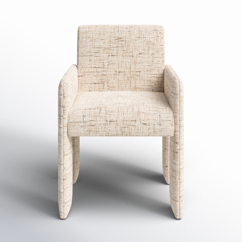 AMUR DINING ARMCHAIR-OSTEND NATURAL, Linen Ostend Natural
