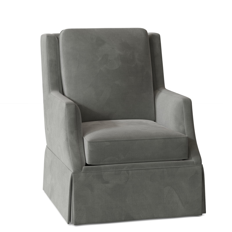 Savannah Skirted Swivel Glider, 9953 Pewter