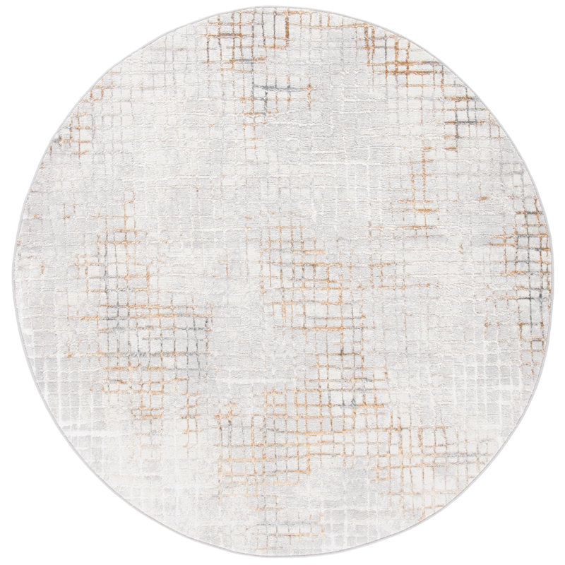 Kornegay Performance Abstract Rug, Round 6'7"