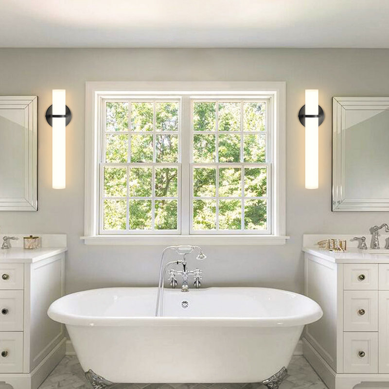 Led Wall Sconces Warm Light Wallchiere, Matte Black