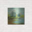 Art mural en métal luxueux «Windsor Blue Field 1» par Silvia Vassileva, 24 po x 24 po-1713408300