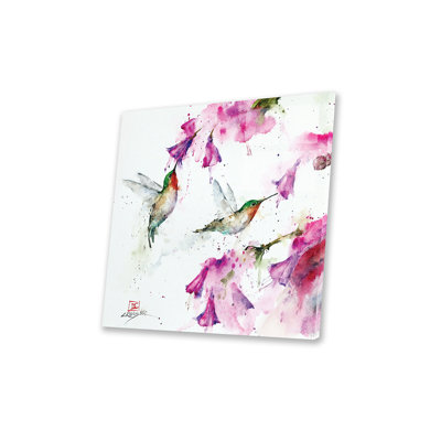 «Hummingbirds and Floral» par Dean Crouser - impression non encadrée
