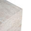 Outdoor/Indoor Square Travertine Lightweight Concrete Side Table