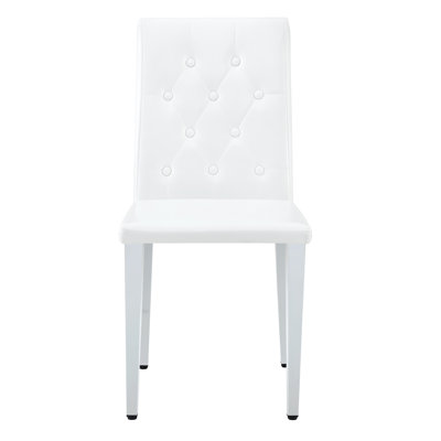 Chaise de salle à manger en cuir d'unité centrale moderne, hauteur 35 po