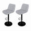Tabourets de bar rotatifs à hauteur ajustable en tricot doux l 18,11 po x P 20,87 po x H 35,04 po Leavader-129942248