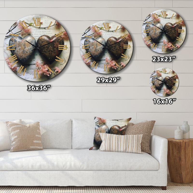Khloe - Japon Woman Wall Clock, Large