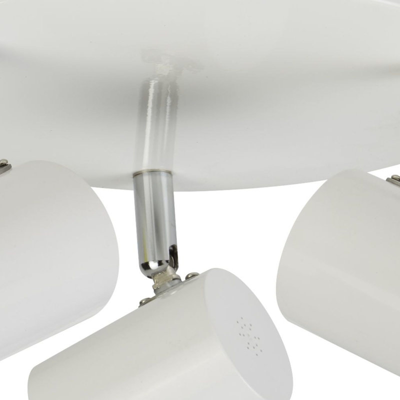 Alcoa Glass LED Flush Mount, White