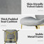 Fauteuil d'appoint en velours-1015743380