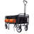 Collapsible Foldable Wagon Cart with strapping system Beach Wagon Utility Cart Utility Wagon Grocery Cart for for Camping Shopping Sports Gardeing Fishing Supports 225lbs All-Terrain Wheels-106491691