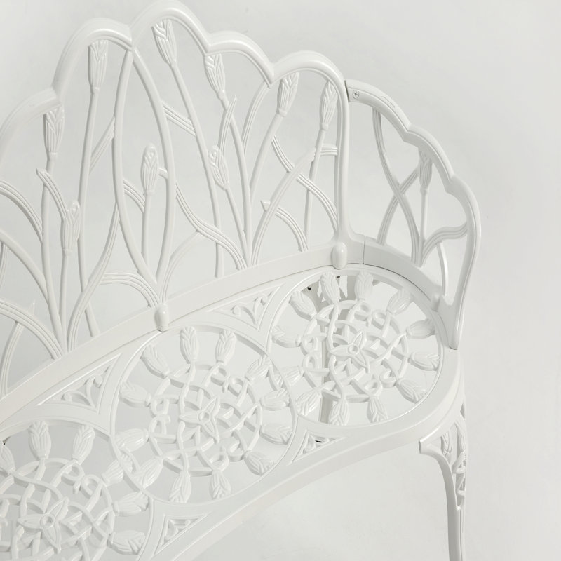 Banc en fonte d'aluminium