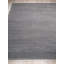 Pavia Hand Loomed Silky Nylon Solid Color Area Rug in Gray-941798301