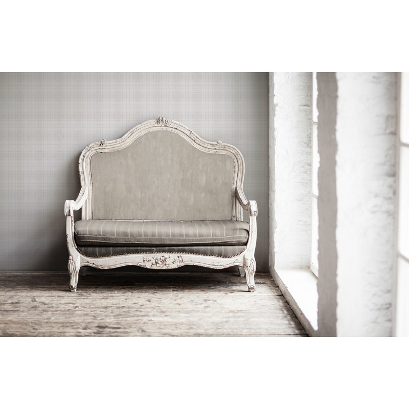 Maison Charme Check Motif 10.05m x 53cm Wallpaper Roll, Green