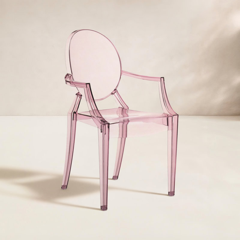 Ghost Outdoor Dining Armchair, Rose