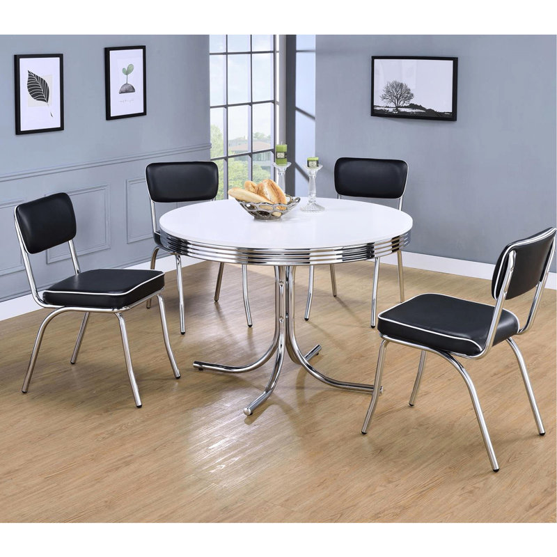 Chaises d'appoint rembourrées rouges (paire) - cadre de détail, siège en mousse, salle à manger moderne décorée 2 pièces