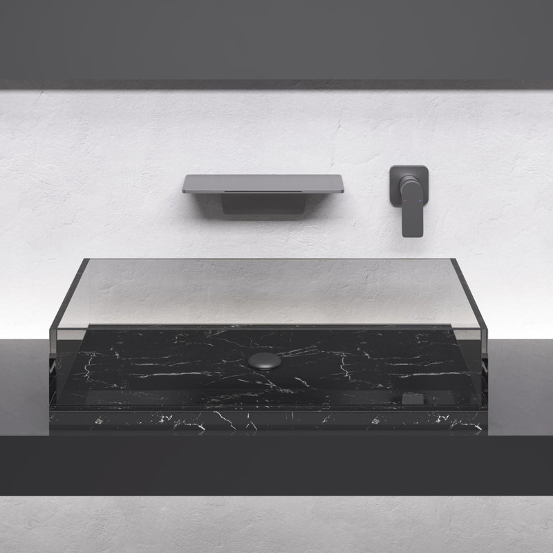 Robinet de lavabo monotrou pour salle de bain, Métal industriel