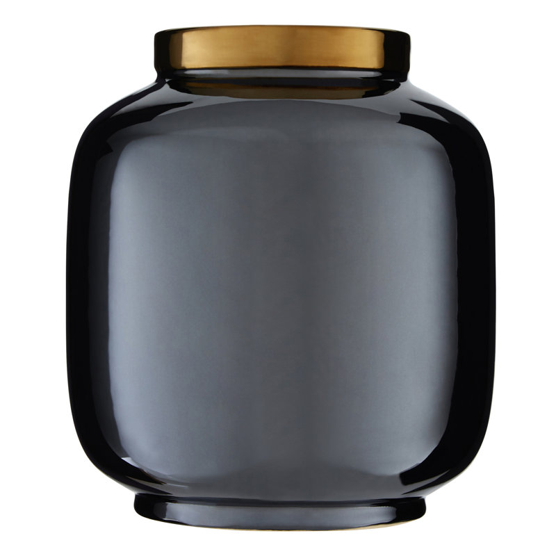 Ahmed Ceramic Table Vase, Black