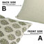 Coussin décoratif en lin imprimé à la main à motif de blocs de feuilles de Betal pour canapé, canapé et décoration intérieure-101758761