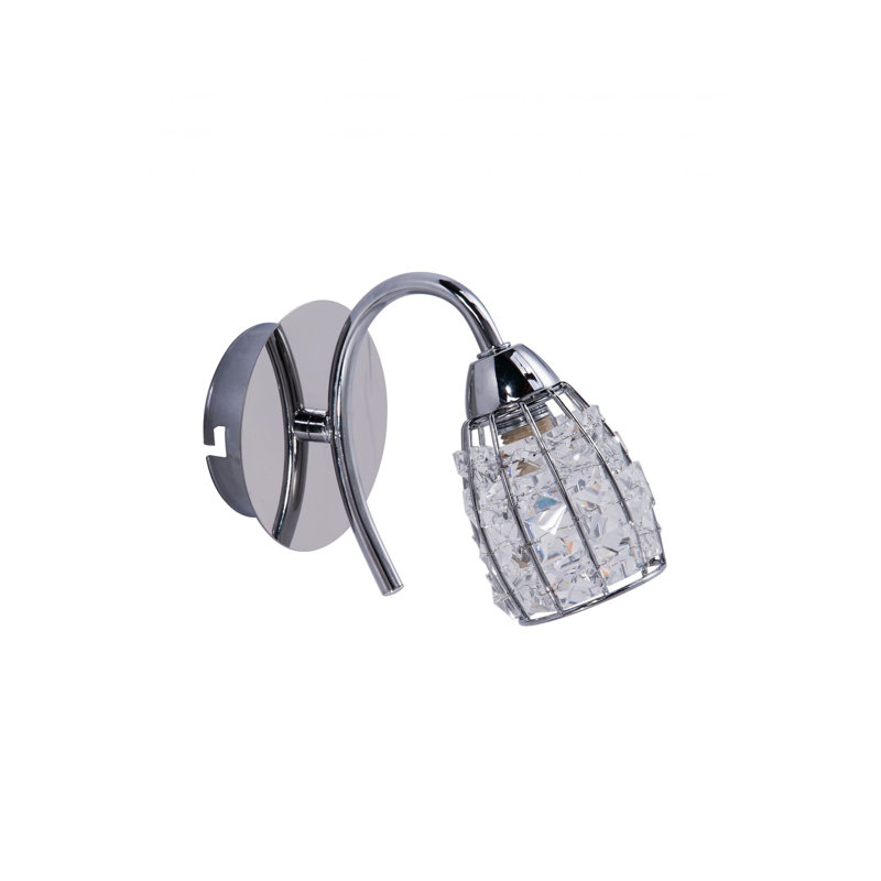 Browne Armed Sconce, Polished Chrome
