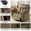 Mechtildis Modern Oversized Lift Assist Heated Massage Power Recliner with Adjustable Headrest-102834431