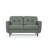Bove 59" Faux Leather Square Arm Loveseat-534310089