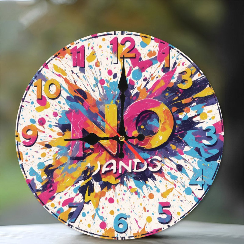 No Jands Text On Paint Splatter